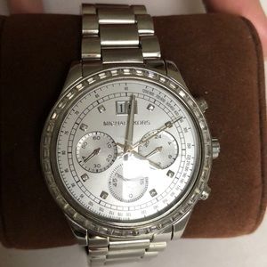 Authentic Michael Kors Silver-Tone Brinkley Watch